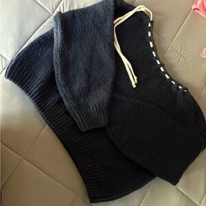 Hollister Black Off-the-Shoulder Sweater